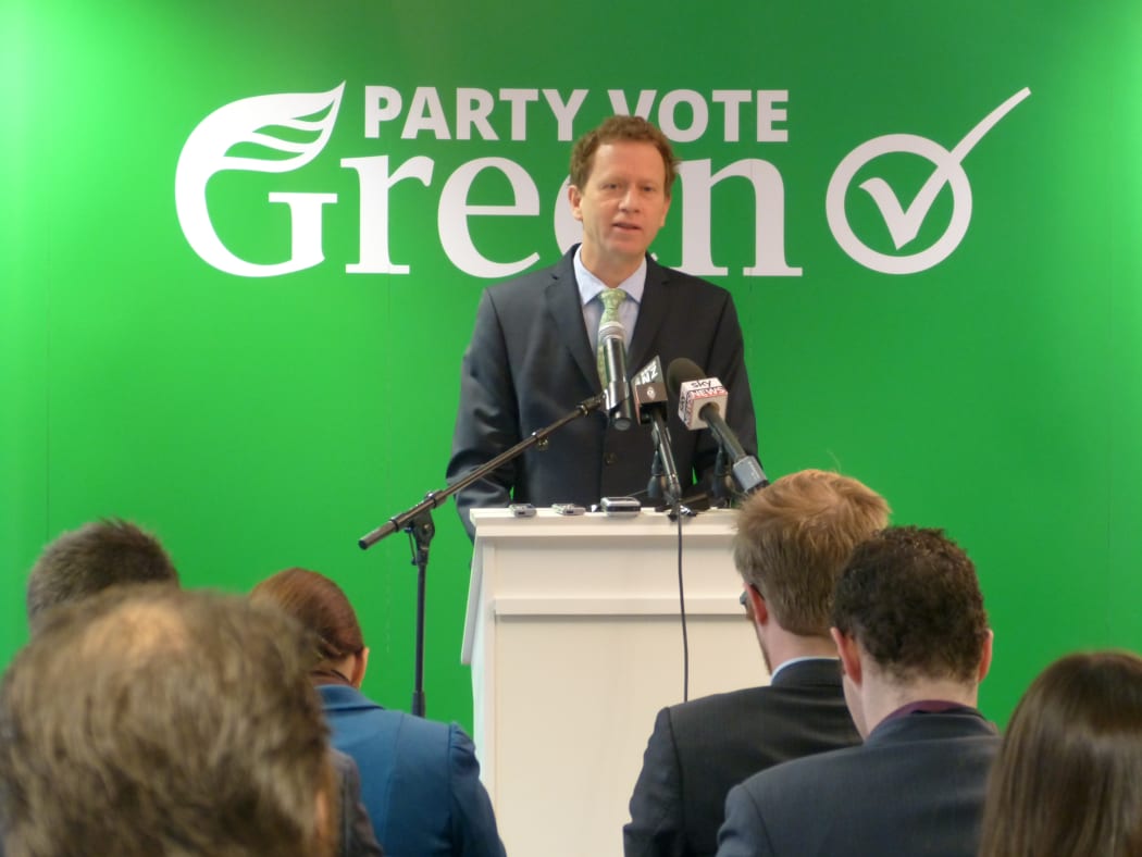 Green Party co-leader Russel Norman announcing plans to invest an extra $1 billion in research and development