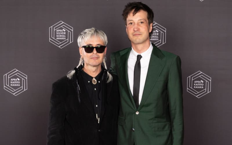 KOMMI and Marlon Williams at the APRA Silver Scrolls 2025 held at The Isaac Theatre Royal in Christchurch.