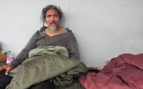 Derek a local rough sleeper in Hawera.