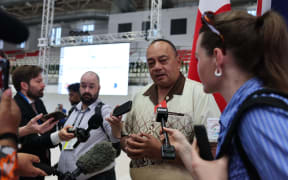 Hu'akavameiliku Siaosi Sovaleni in Nuku'alofa during the 53rd Pacific Islands Forum Leaders Meeting. 28 August 2024