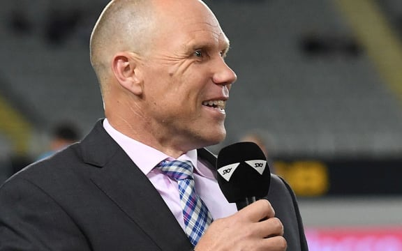Former All Black turned rugby commentator Jeff Wilson.