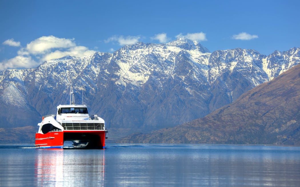 Tourism ship the Spirit of Queenstown on Lake Wakatipu.