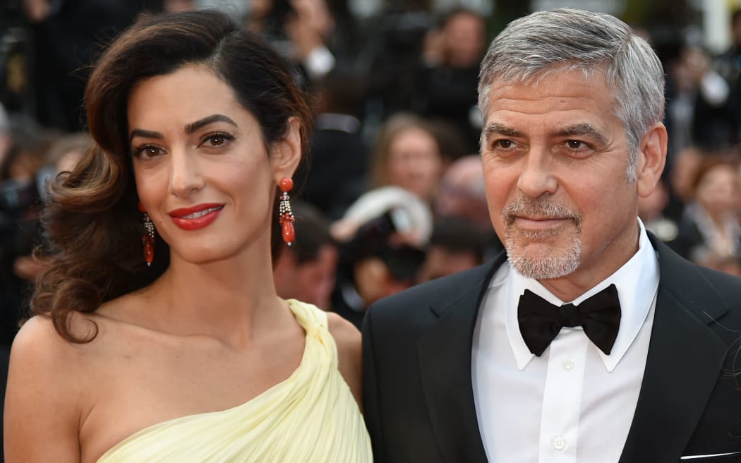 George and  Amal Clooney at the Cannes Film Festivalin 2016.