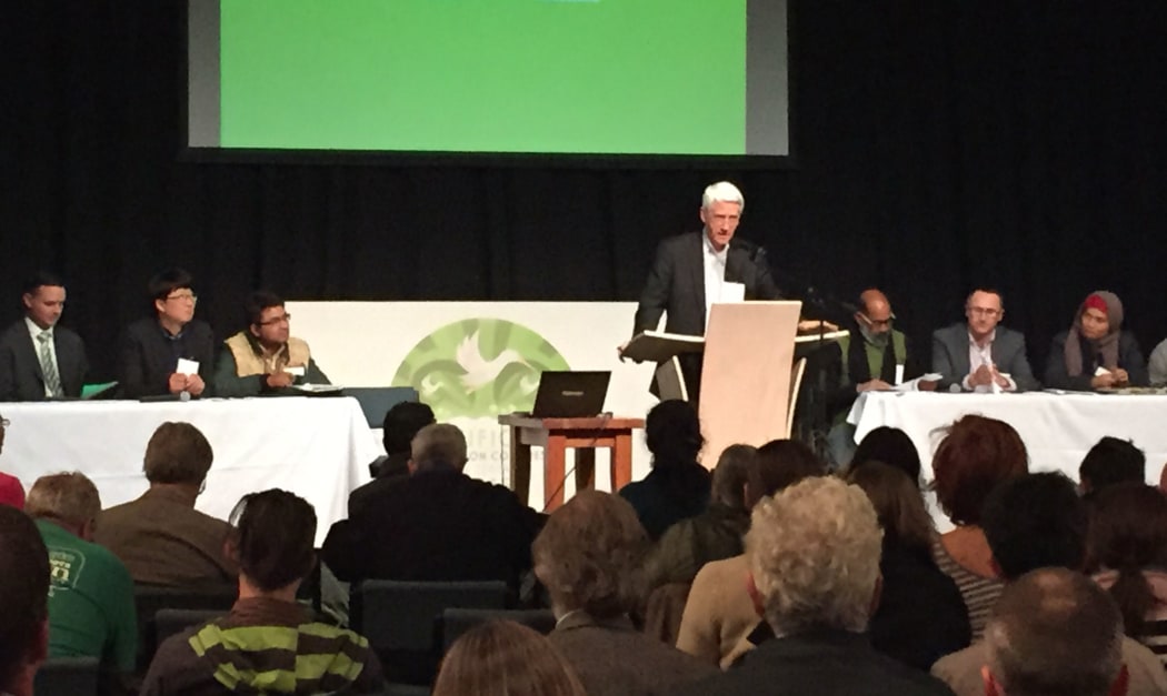 Panel discussion at the Asia Pacific Greens Federation congress in Upper Hutt.