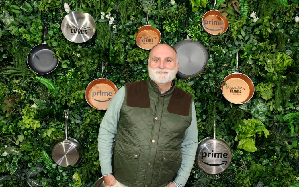 NEW YORK, NEW YORK - MARCH 18: José Andrés attends the "Dinner Party Diaries With José Andrés" Cocktail Party on March 18, 2024 in New York City.   Cindy Ord/Getty Images for Prime Video/AFP (Photo by Cindy Ord / GETTY IMAGES NORTH AMERICA / Getty Images via AFP)