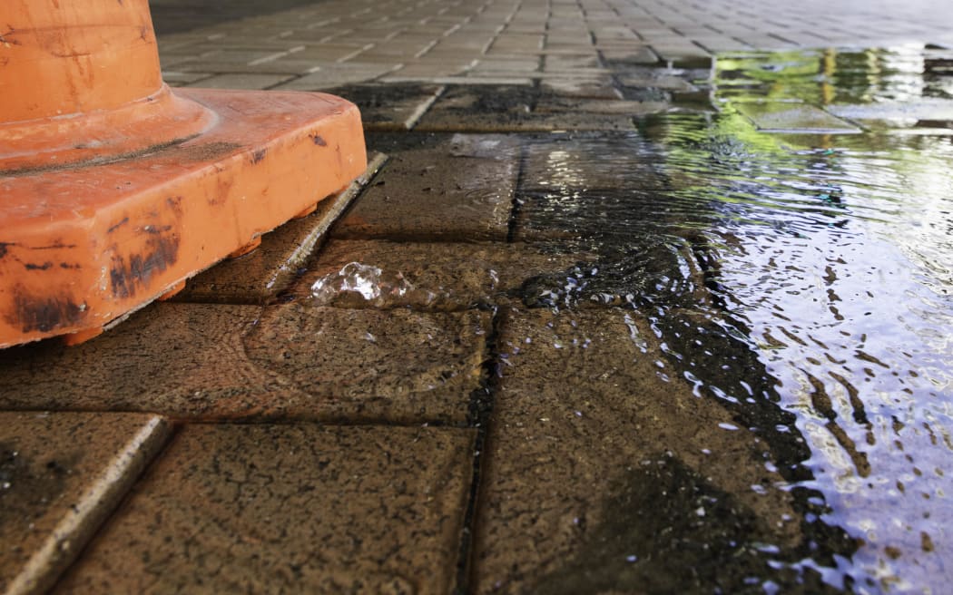 A leak in the Wellington CBD