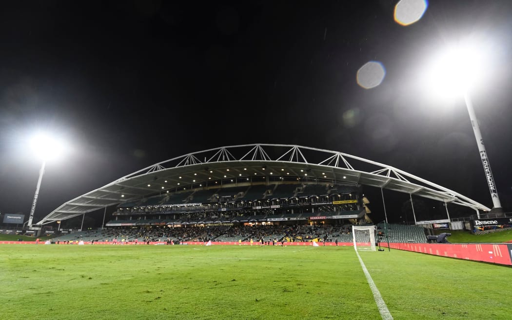 General view.
Wellington Phoenix v Melbourne City FC, Hyundai A-League, QBE Stadium, Auckland, New Zealand. 14 April 2018. © Copyright Image: Marc Shannon / www.photosport.nz.