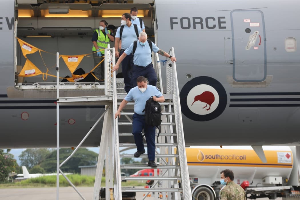 NZ police arrive in Honiara to help out after civil unrest