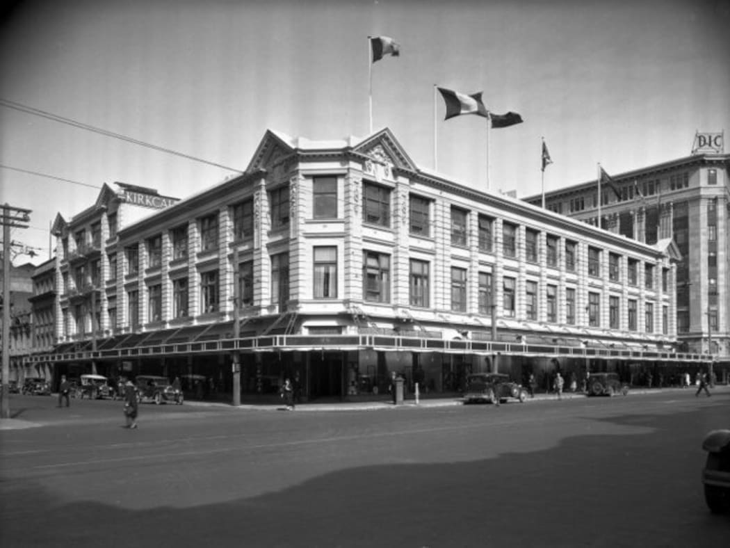 Kirkcaldie & Stains building, on the corner of Lambton Quay and Johnston Street, Wellington