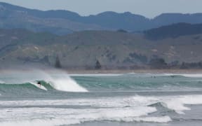Surf break in Gisborne