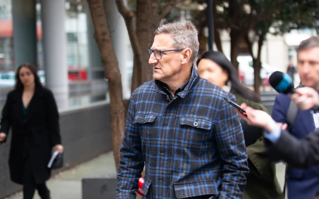 Jevon McSkimming coming out of court