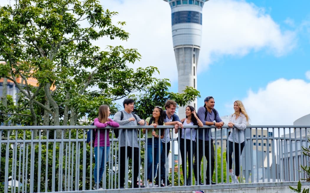 Students at Auckland University of Technology (AUT) .