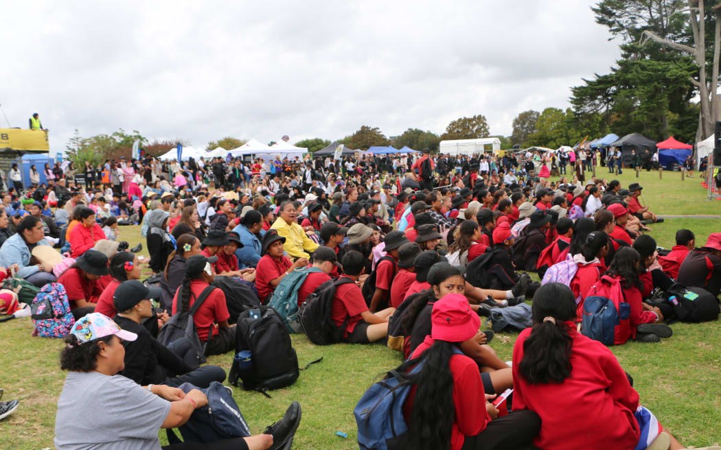 ASB Polyfest crowds