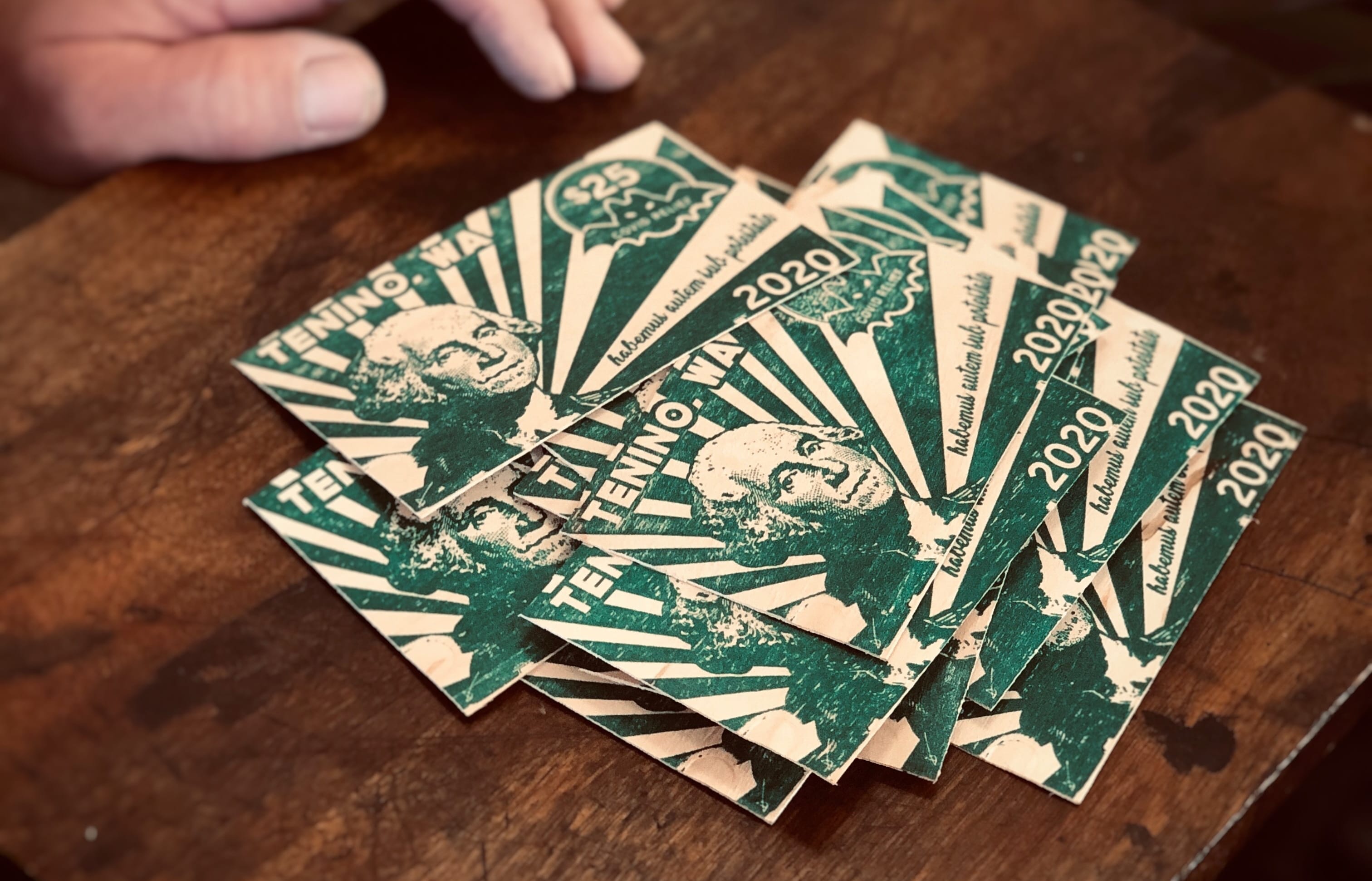 Wooden money printed by Tennino, Washington.