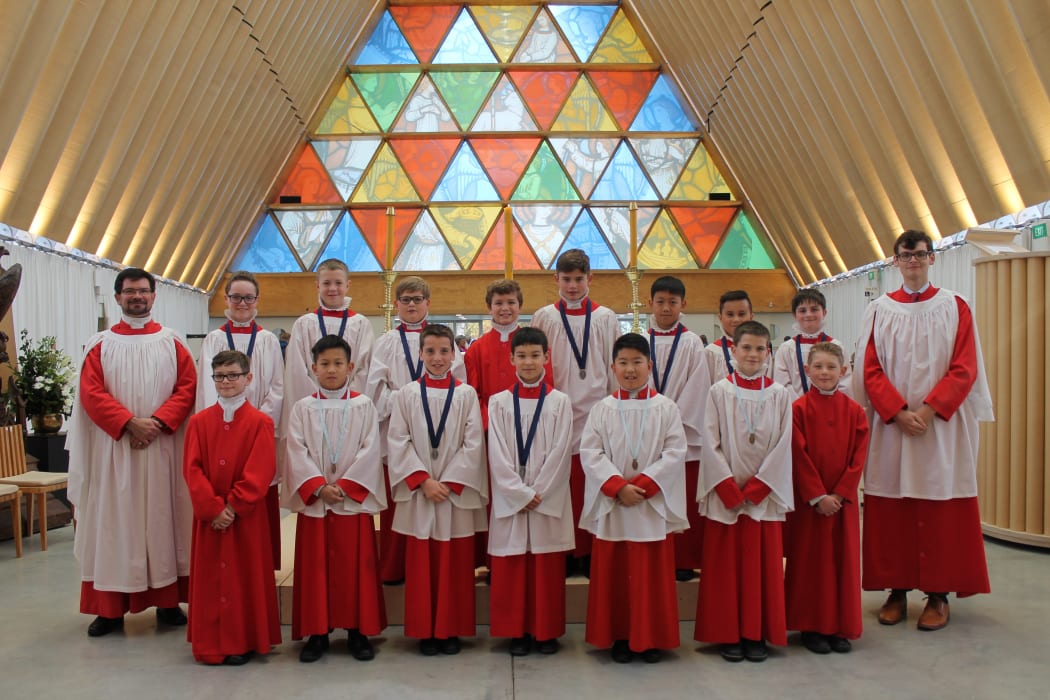 The boys of the Christchurch Cathedral Choir