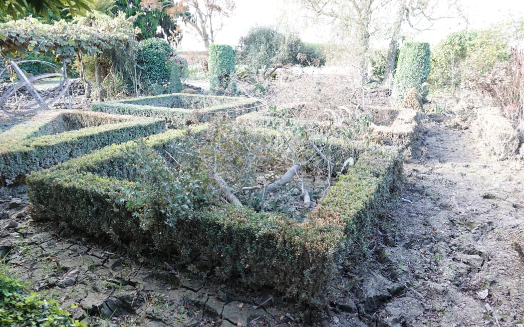 Gary Spence's garden will be pulled up after it was covered in water, then silt.