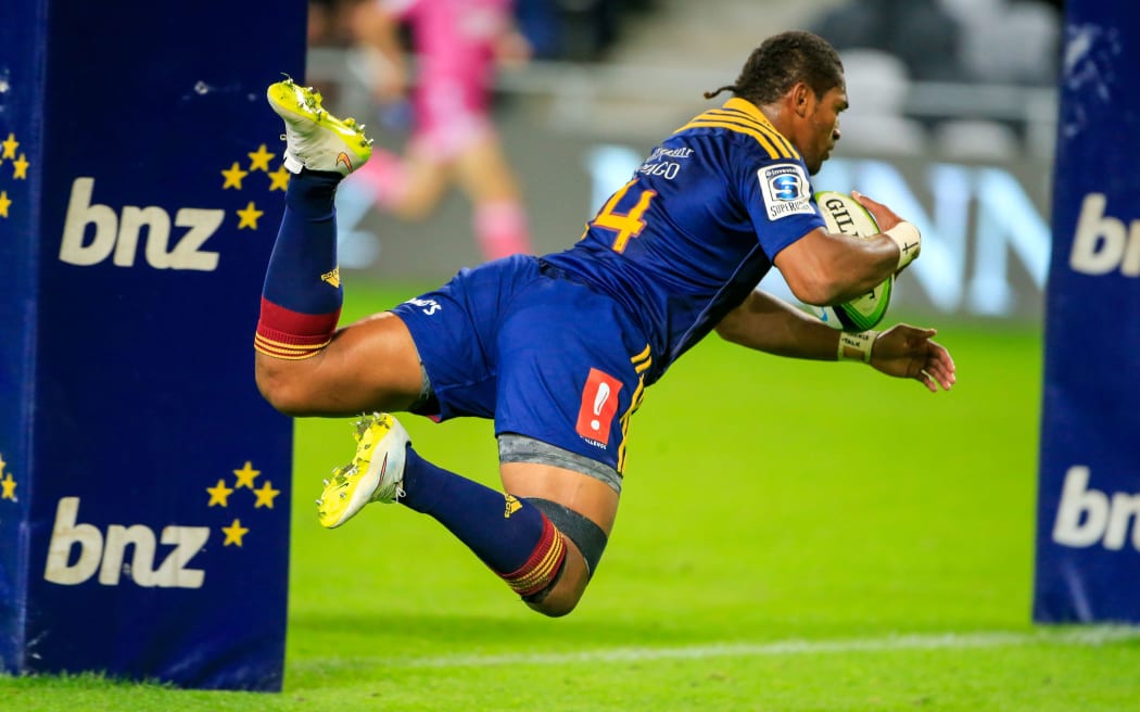 Waisake Naholo is flying for the Highlanders