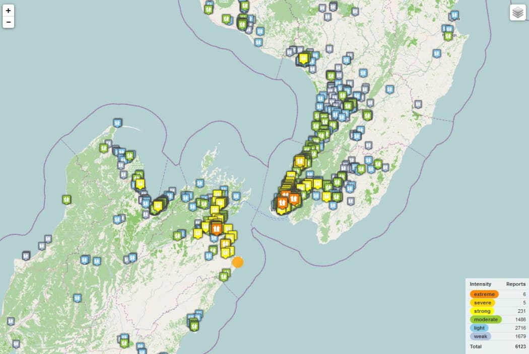 A 5.5 magnitude earthquake has struck at a depth of 24km near Seddon, GeoNet says.