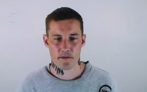 Corey Innocente during sentencing in the Nelson District Court.