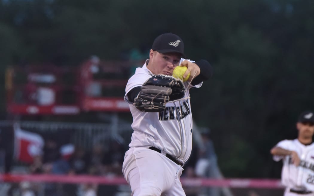 Black Sox pitcher Liam Potts pitched the side to its second win of the WBSC World Cup, holding the worlds number one ranked side, Argentina, to only 1 run.