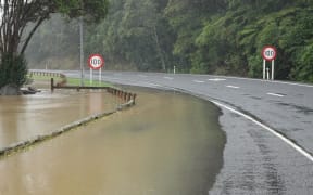 Kaeo River is now lapping at the edge of State Highway 10