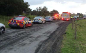 Four people have died in a crash at Muriwai beach.
