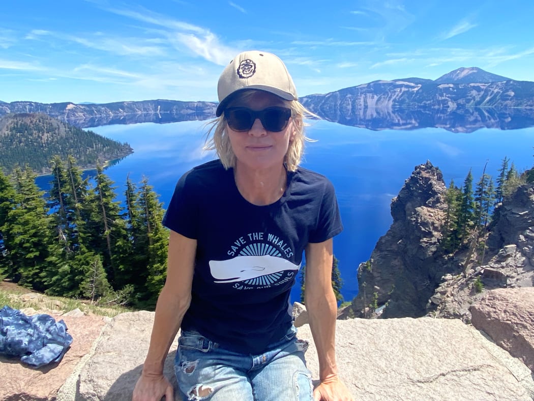 Santa Monica-based environmental journalist and advocate Belinda Weymouth, pictured at Crater Lake in Oregon.