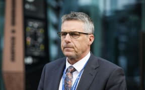 Detective Inspector Scott Anderson speaking to media outside Chch District Court after Jaz brothers sentencing - Mama Hooch case