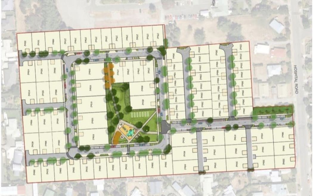 Concept design of the Hospital Rd development.