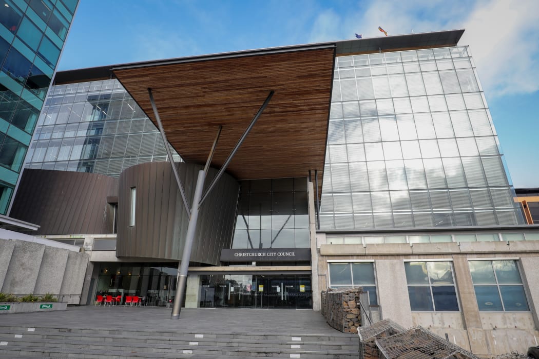 Exterior shots of Chch city council building