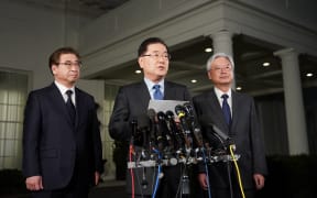 South Korean National Security Advisor Chung Eui-yong announces North Korean leader Kim Jong Un has offered to meet US President Donald Trump.