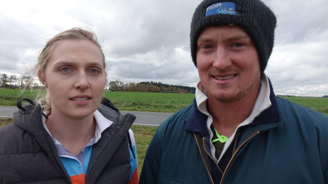 Sharemilkers Daniel and Paula McAtamney.