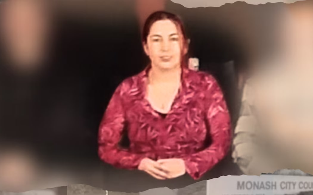 Erin Scutter (who later became Erin Patterson) pictured during an Airservices Australia class in 2001.