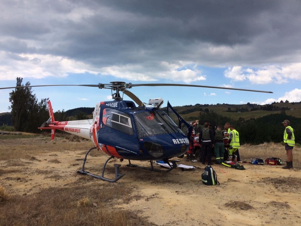 The BayTrust Rescue Helicopter flew the man to Tauranga Hospital.