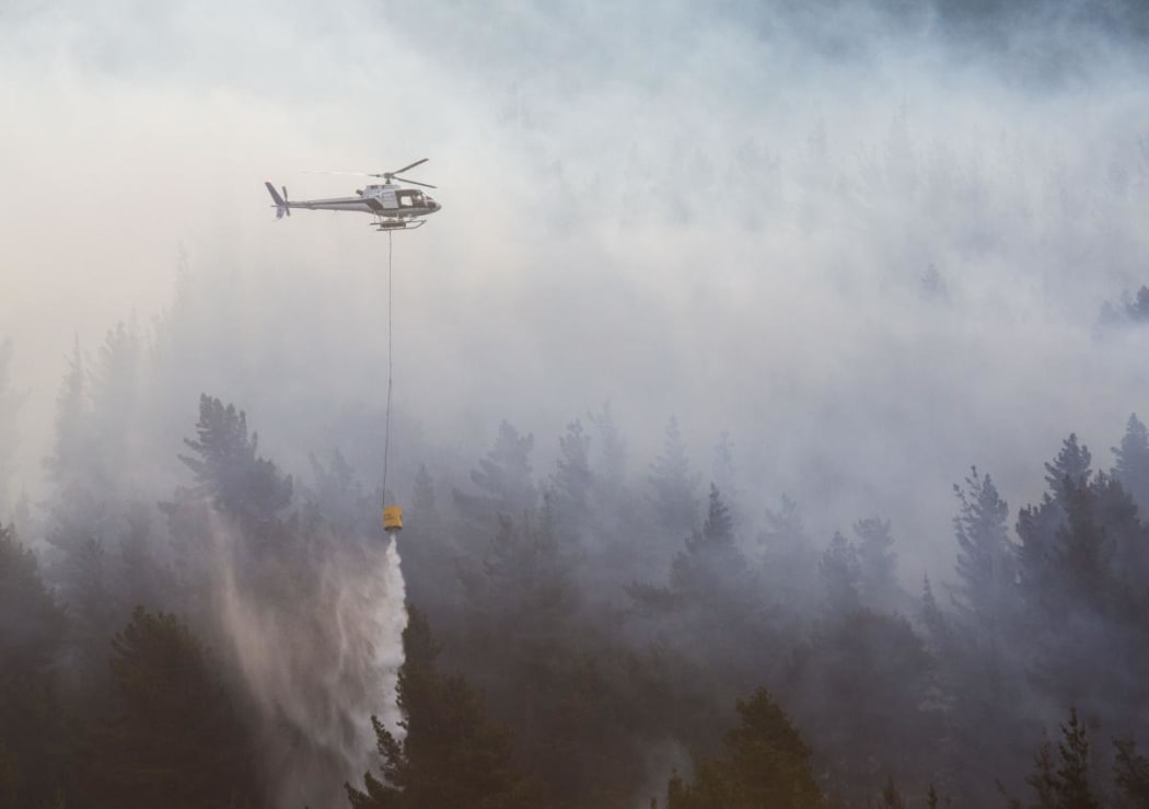 Four helicopters used monsoon buckets to fight the blaze.