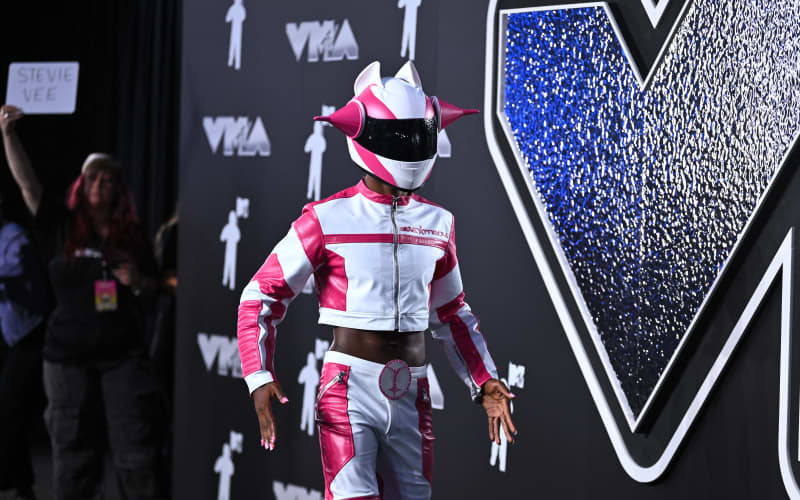 ELMONT, NEW YORK - SEPTEMBER 11: Lil Nas X attends the 2024 MTV Video Music Awards at UBS Arena on September 11, 2024 in Elmont, New York.