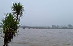 The Buller River after heavy rain on 5 February 2022.