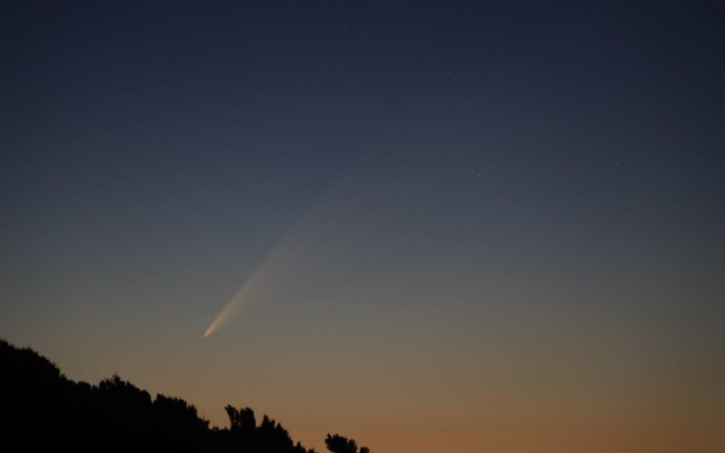 Comet C/2024 G3 ATLAS as seen on 20 January in Wellington.