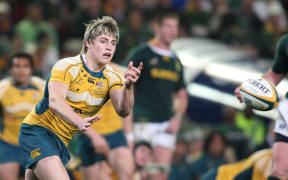 James O'Connor in action for the Wallabies against the Springboks at Cape Town in 2009.