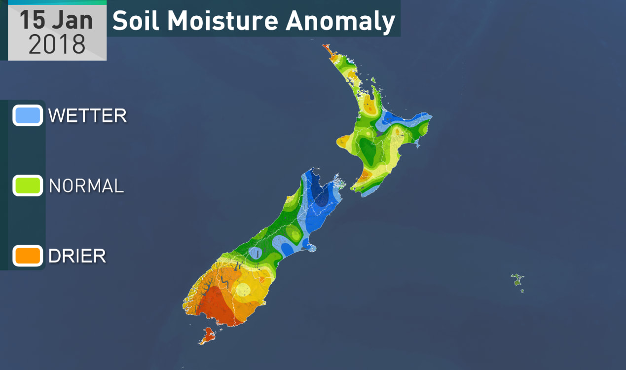 Soil moisture on January 15.
