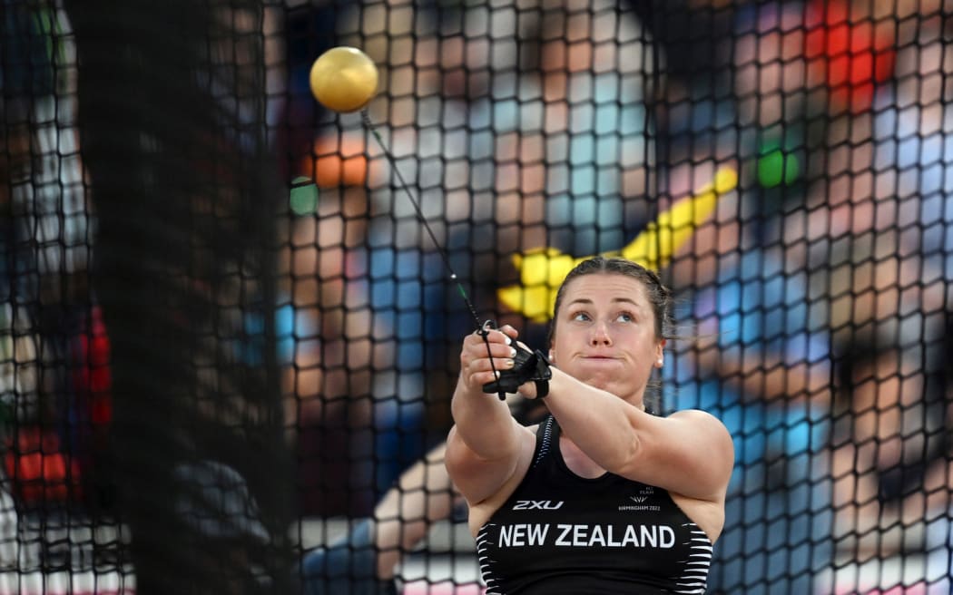 Julia Ratcliffe of New Zealand competing at the 2022 Birmingham Commonwealth Games.