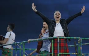 Performers take part in the opening ceremony for the 2014 Commonwealth Games at Celtic Park in Glasgow, Scotland.