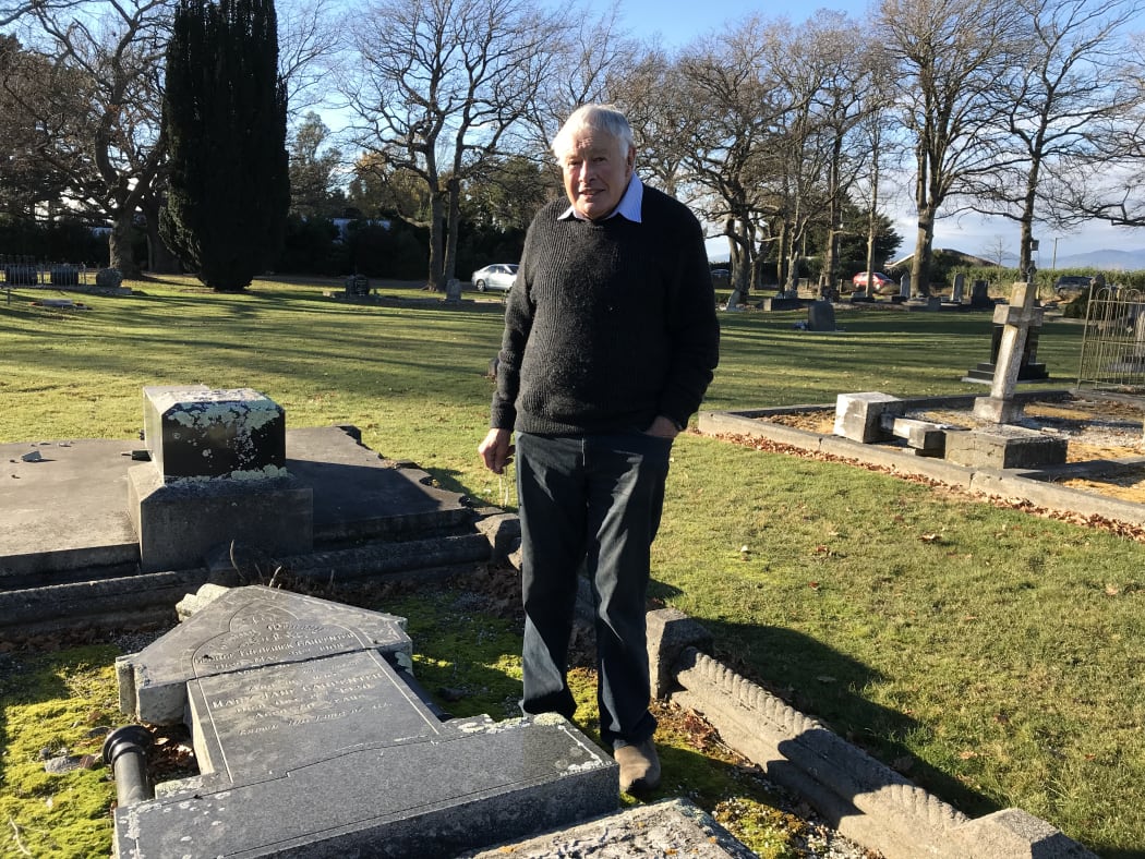 Peter Aitken at Yaldhurst Cemetery
