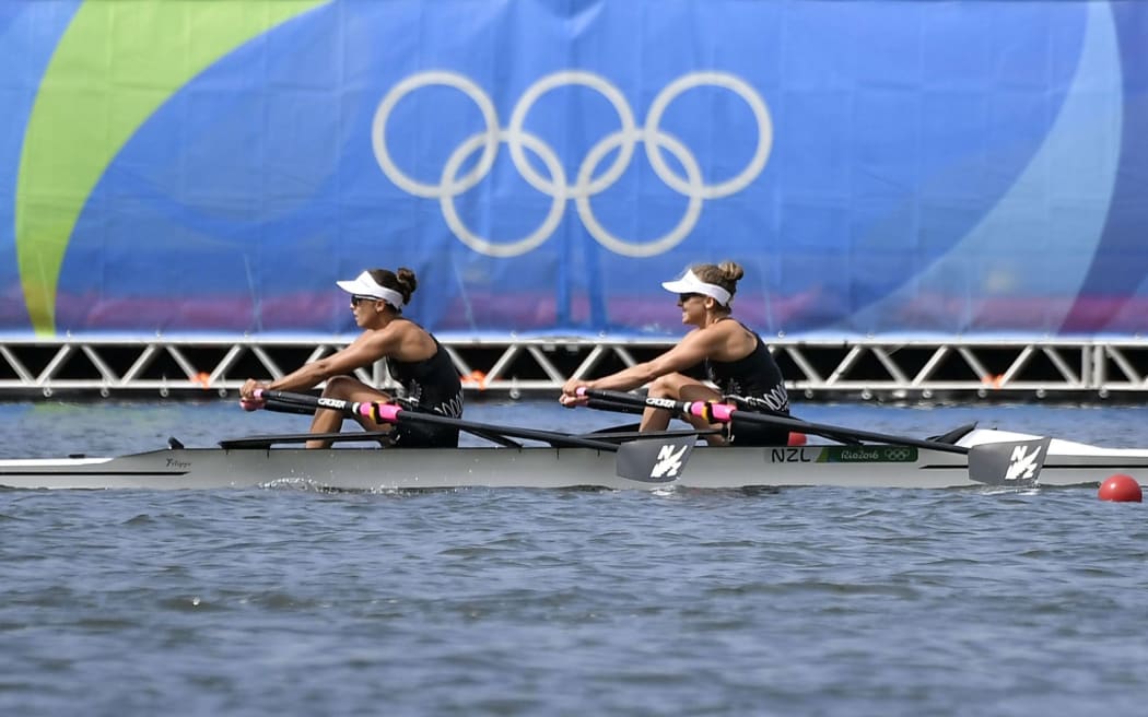 Sophie Mackenzie and Julia Edward finished second in their heat.