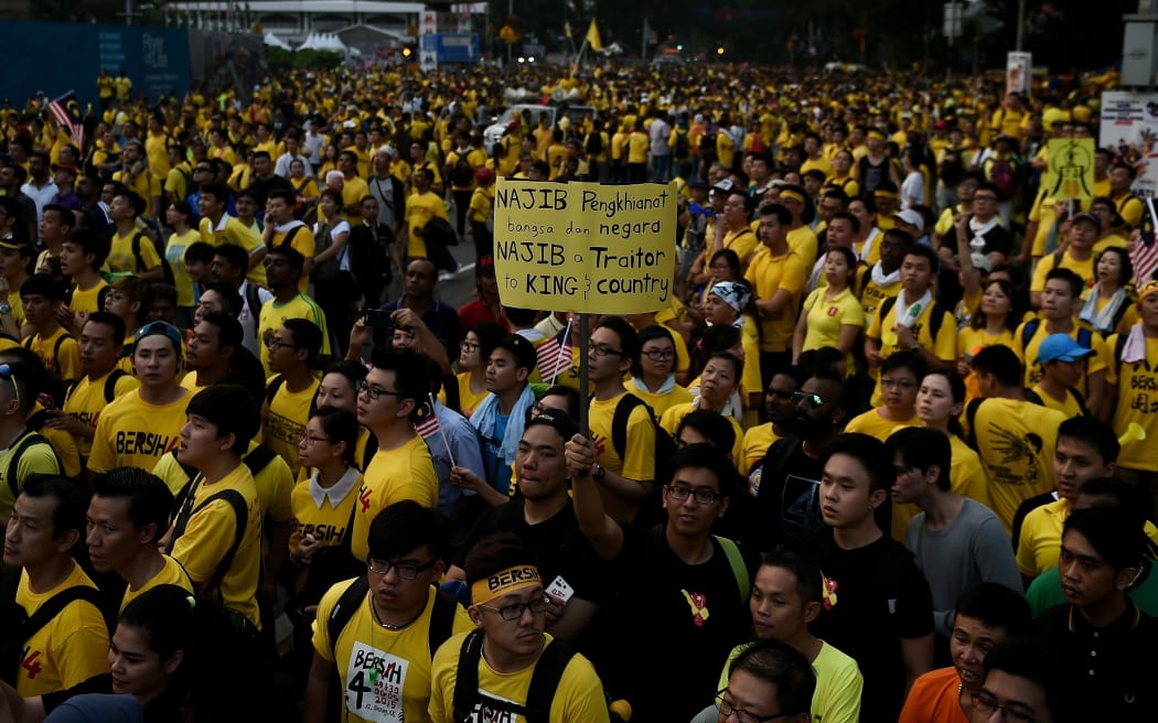 Police estimated 25,000 people participated in Saturday's demonstration, while organisers said 200,000 took part at its peak.