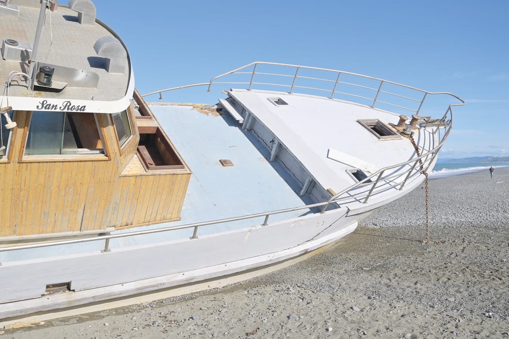 Most of the boat’s remaining fuel appeared to have been syphoned following its running aground.