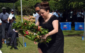 Family members of RAMSI personnel who died, attended the memorial