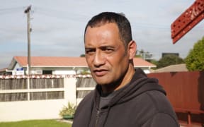 Hurimoana Dennis outside Te Puea Marae.