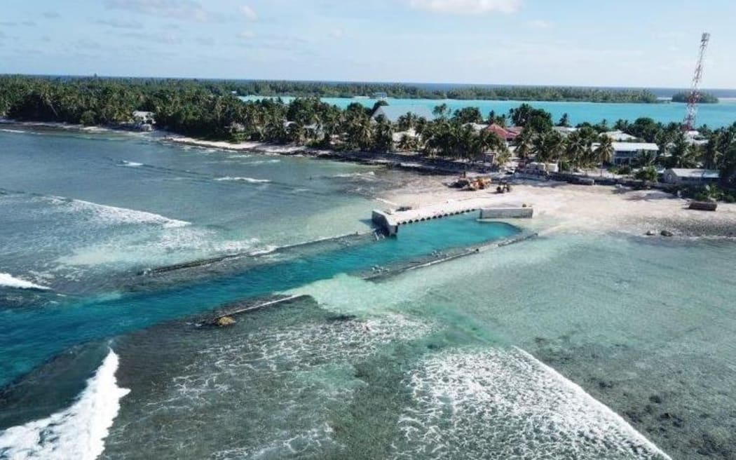 First completed wharf at Atafu.