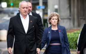 David and Gillian Millane arrive for the  murder trial of the man accused of killing their daughter Grace.